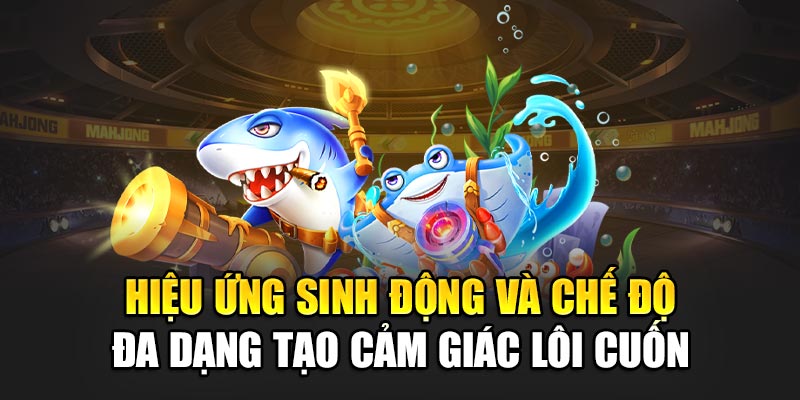 Hiệu ứng sinh động và chế độ đa dạng tạo cảm giác lôi cuốn