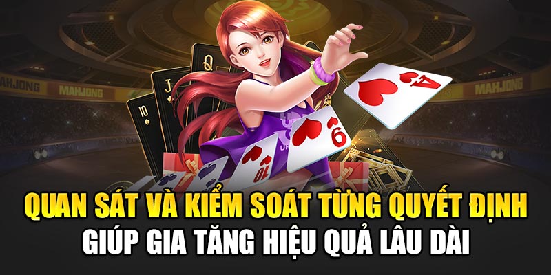 Quan sát và kiểm soát từng quyết định giúp gia tăng hiệu quả lâu dài